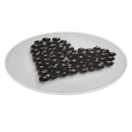 Schwarzes Herz Schneidebrett (Ecke)