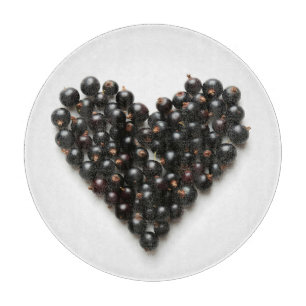 Schwarzes Herz Schneidebrett