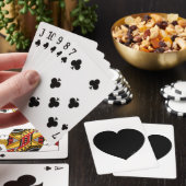 Schwarzes Herz Spielkarten (In Situ)