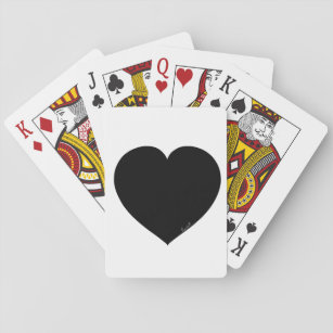 Schwarzes Herz Spielkarten