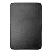 Schwarzes Hexagon Shape Design Badematte (Vorderseite Vertikal)