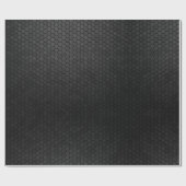 Schwarzes Hexagon Shape Design Geschenkpapier (Flach)