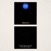 Schwarzes Hinzufügen Ihrer Logo-Gestalt als Schmuc (Vorne & Hinten)