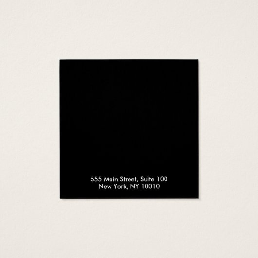 Schwarzes Hinzufügen Ihrer Logo-Gestalt als Schmuc (Rückseite)