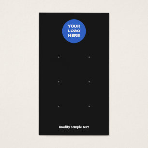 Schwarzes Hinzufügen Ihres Logos Drei-Ohren-Anzeig