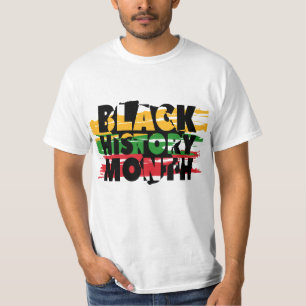 Schwarzes Historienmonats-Tribut-Männer-T-Shirt T-Shirt