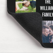 Schwarzes Hochzeitfoto Collage Mouse Pad Mousepad (Ecke)