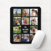 Schwarzes Hochzeitfoto Collage Mouse Pad Mousepad (Mit Mouse)