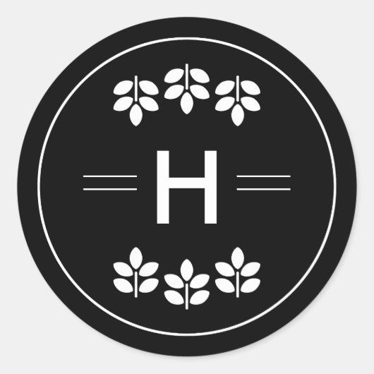 Schwarzes Hochzeitsgraben Runder Aufkleber (Vorderseite)