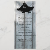 Schwarzes Hochzeitsprogramm für Liebhaber der Fisc Programm (Rückseite)