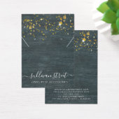 Schwarzes Holz Gold Ohrringe - Ketten-Display-Kart (Schreibtisch)