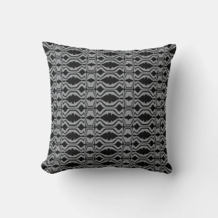 Schwarzes Holzkohle-Schallwellen-Design große Flie Kissen