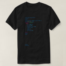 Schwarzes HTML-Shirt