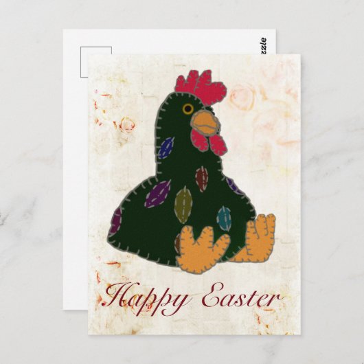 Schwarzes Huhn Postkarte