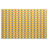 Schwarzes Hühnchen auf goldgelb, Stoff (Yard (91,4 cm))