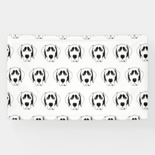 Schwarzes Hundegesicht Tierliebhaber Tierbesitzer  Banner