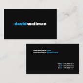 Schwarzes II Visitenkarte (Vorne/Hinten)