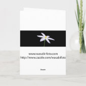 Schwarzes im Herzen Feiertagskarte (Rückseite)