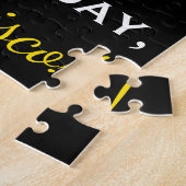 Schwarzes, Imitat-Gold50. Geburtstag + Puzzle (Seite)