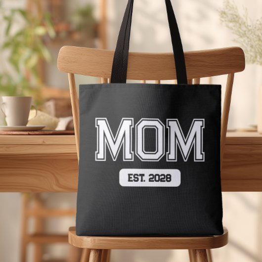 Schwarzes individuelles Datum Neue Mutter Tasche