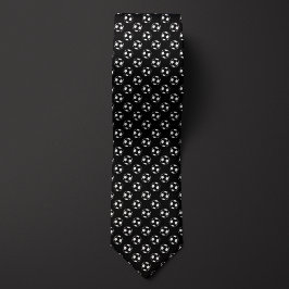 Schwarzes invertiertes Fußball Futbol Krawatte