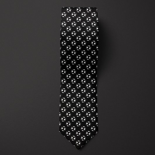 Schwarzes invertiertes Fußball Futbol Krawatte