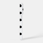 Schwarzes iPhone 15 Pro Case mit Punkten Hülle (Rechte Seite)
