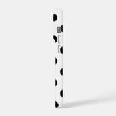 Schwarzes iPhone 15 Pro Case mit Punkten Hülle (Linke Seite)