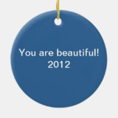 Schwarzes ist schöne Afroamerikaner-Kunst Keramikornament (Hinten)