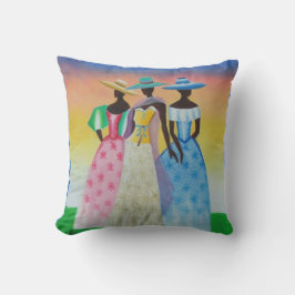 Schwarzes ist schönes afrikanisches kissen