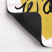 Schwarzes J'adore Zitat-| u. Goldherz Mousepad (Ecke)