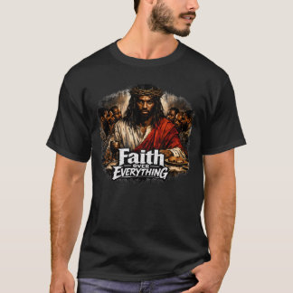 Schwarzes Jesus Letztes Abendmahl T-Shirt
