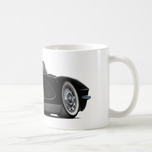 Schwarzes Kabriolett 1962 Korvette Kaffeetasse