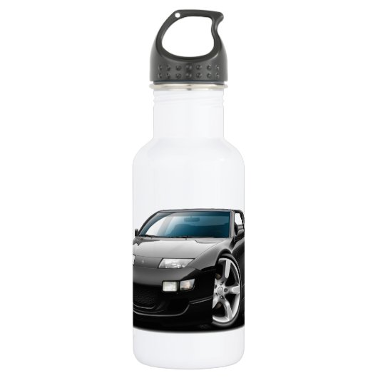 Schwarzes Kabriolett Nissans 300ZX Edelstahlflasche (Vorderseite)