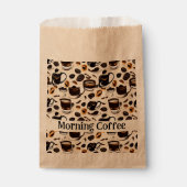 Schwarzes Kaffeeöl Farbmuster Personalisiert Geschenktütchen (Vorderseite)