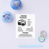Schwarzes Kamerasymbol, Fotograf, Fotografie - Mie Flyer (Einzeln)