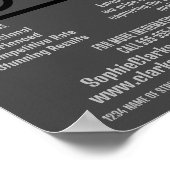 Schwarzes Kamerasymbol, Fotograf, Fotografie - Mie Poster (Ecke)