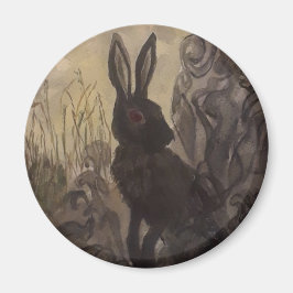 Schwarzes Kaninchen Magnet