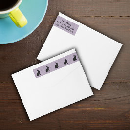 Schwarzes Kaninchen Silhouette Ostersonne