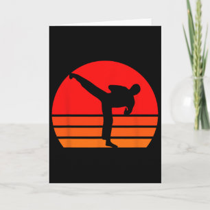 Schwarzes Karate-Shirt Karte