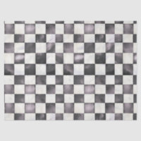 Schwarzes kariertes dekoratives Tissue-Papier