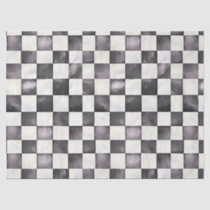 Schwarzes kariertes dekoratives Tissue-Papier Seidenpapier