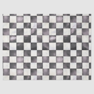 Schwarzes kariertes dekoratives Tissue-Papier Seidenpapier