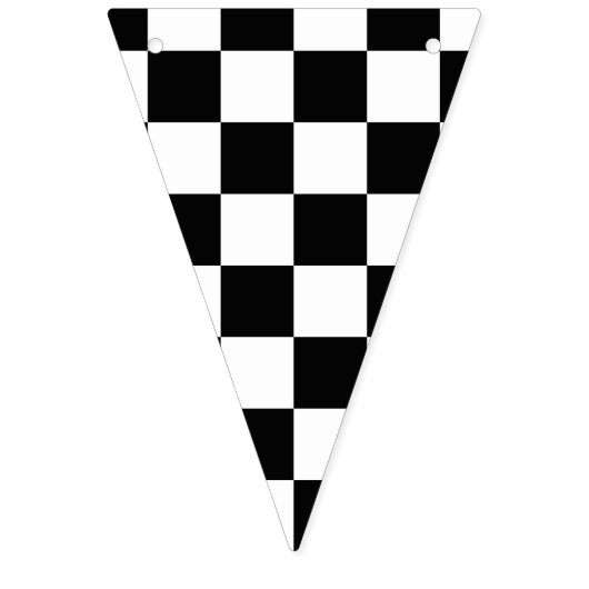 Schwarzes kariertes wimpelkette (Zweite Fahne)