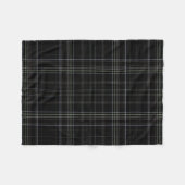 Schwarzes Karo Fleecedecke (Vorderseite (Horizontal))