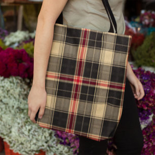 Schwarzes Karo Tasche