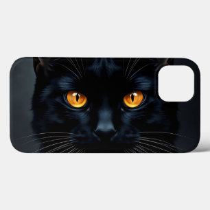 Schwarzes Katapult mit gelben Augen Case-Mate iPhone Hülle