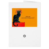 SCHWARZES KATZ-HALLOWEEN-PARTY-MONOGRAMM (Hinten)