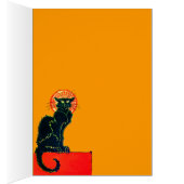 SCHWARZES KATZ-HALLOWEEN-PARTY-MONOGRAMM (Innen (Rechts))