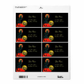 SCHWARZES KATZ-HALLOWEEN-PARTY-MONOGRAMM (Vorne)